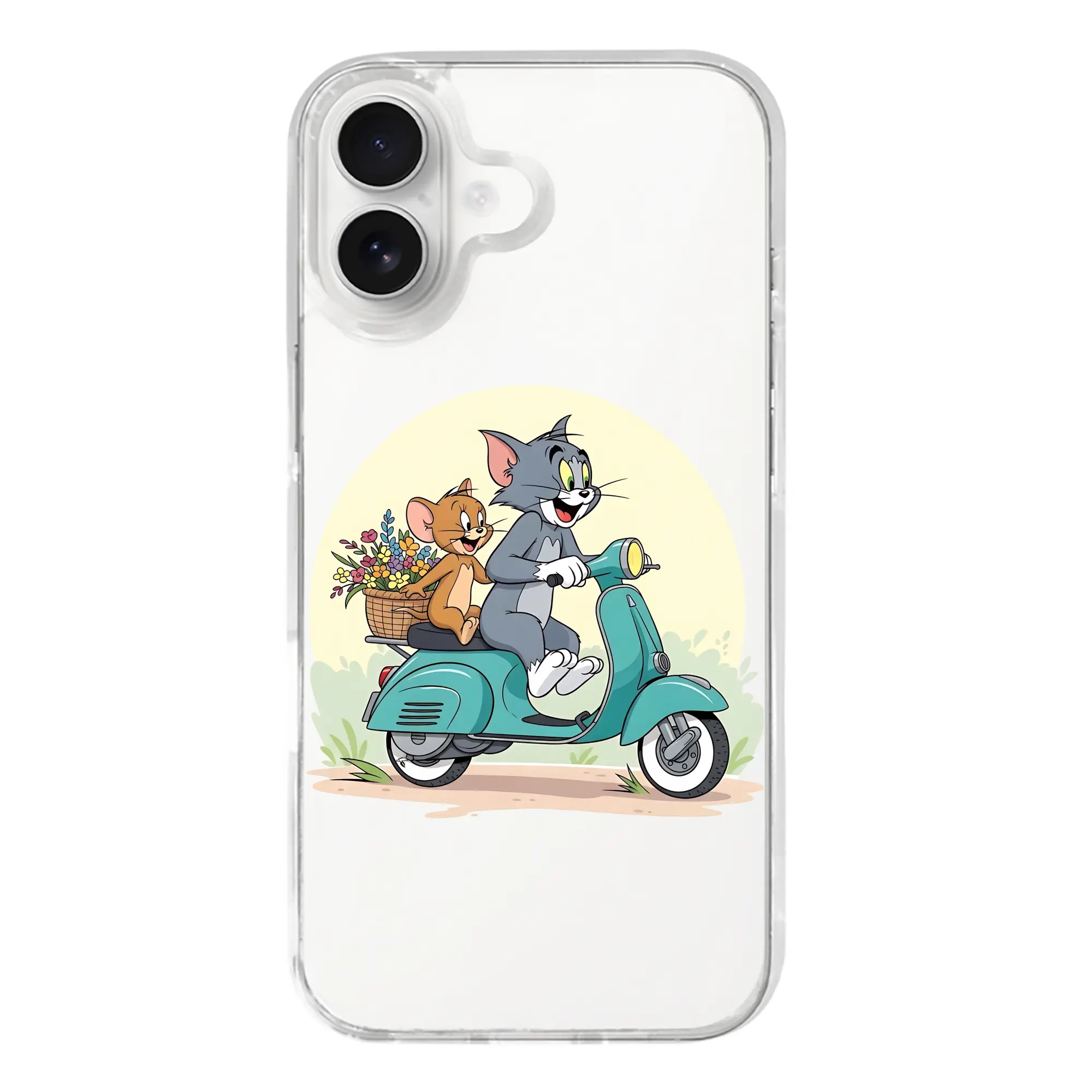 トムとジェリー グッズ トム - iPhone 17シリーズ 透明スマホケース – 薄型・耐衝撃・精密フィット保護カバー